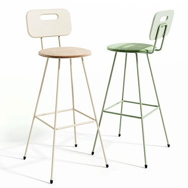 Delo Design Norm Bar Stool 3D model image 1 