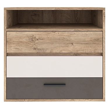 Mito MI 4 Endgrain Oak Chest 3D model image 1 