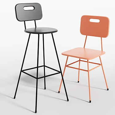 Delo Design Norm Chair 3D model image 1 