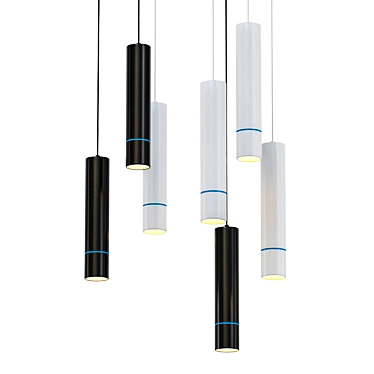 Modern Metal Pendant Light 3D model image 1 