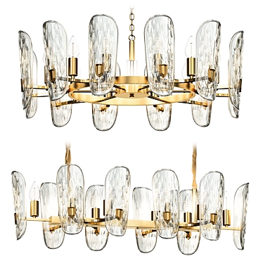 Elegant Candela Chandelier 3D model image 1 