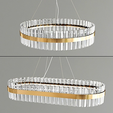 Contemporary Pendant Chandelier Collection 3D model image 1 