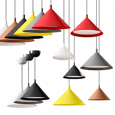 CONO Pendant Light: Sleek Aluminum Design 3D model image 1 