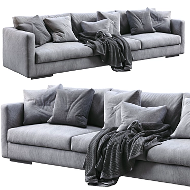 Elegant Flexform Magnum Sofa 3D model image 1 