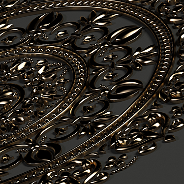 Ornamental Mandala Collection: 5 Exquisite 3D Designs 3D model image 1 