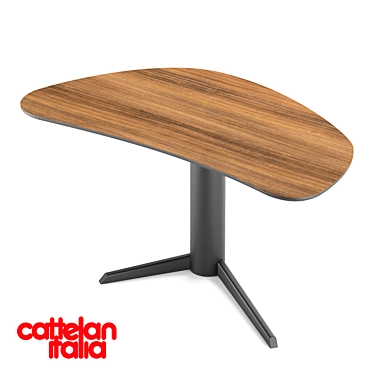 Sleek Malibu Desk: Functionality & Elegance 3D model image 1 