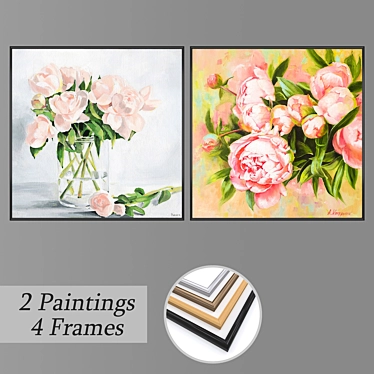 Elegant Wall Art Set: No. 1725 3D model image 1 