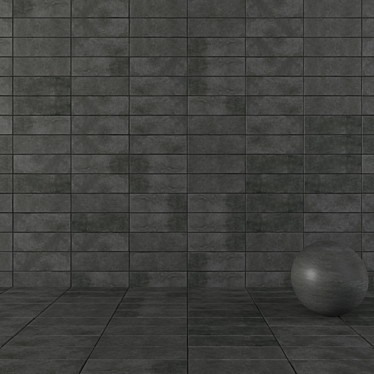  Stylish Concrete Wall Tiles 3D model image 1 