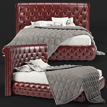 Oggioni Opera Lirico Bed: Elegant 3D Model 3D model image 1 