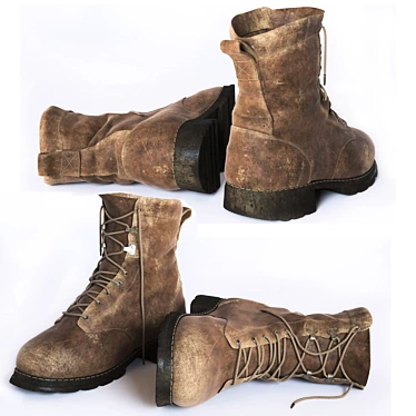 Worn-In Boots 3D model image 1 