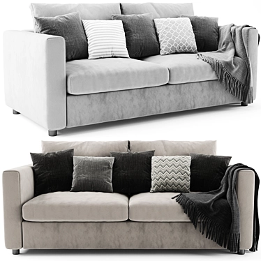 Ikea Finnala 2-Seat Modular Sofa 3D model image 1 