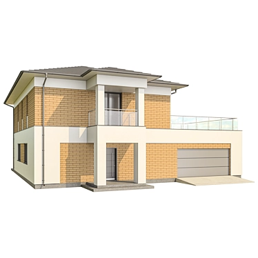 Ultra-Modern House Zx136 3D model image 1 