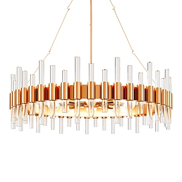 Elegant Haskell Chandelier: Timeless Illumination 3D model image 1 