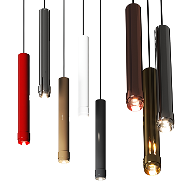 Swiss-Made VERTICO Pendant Lamps 3D model image 1 