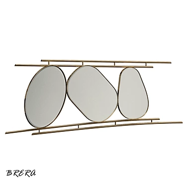 Brera 2013: Sleek Metal Wall Mirror 3D model image 1 