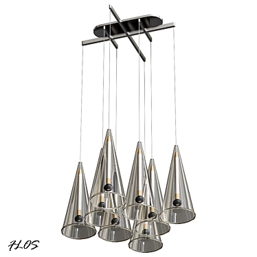 FLOS Fucsia Pendant Chandelier 3D model image 1 