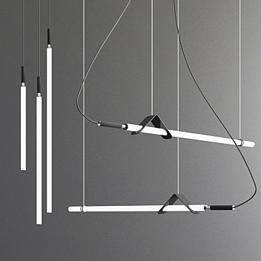 Delia L Pendant Light: Elegant and Modern 3D model image 1 