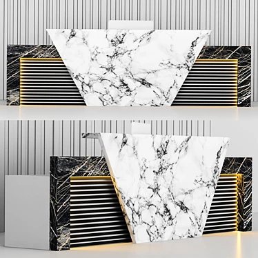 Modern Reception Desk 3D model image 1 