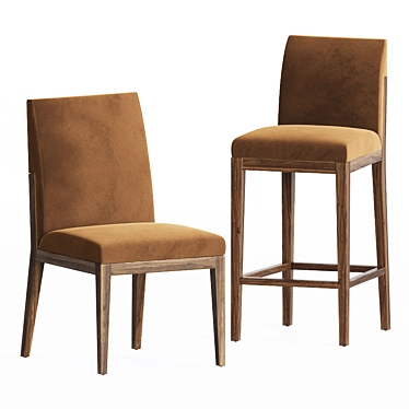 Cumberland Alia Chairs: Sleek & Stylish Seating 3D model image 1 