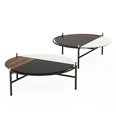 Orfeo Coffee Table: Modern Design, High-Quality Materials 3D model image 1 