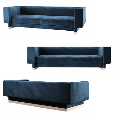 Elegant Elissa Sofa: Modern Design 3D model image 1 