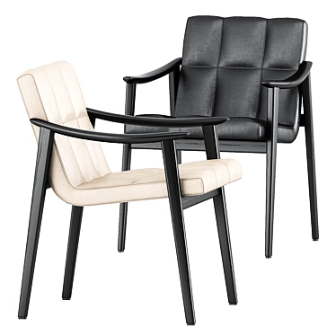Sleek and Stylish FYNN Chair 3D model image 1 