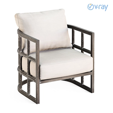 Elegant Skylar I Chair by Mercana 3D model image 1 