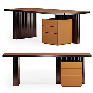 Elegant Nettuno Writing Desk 3D model image 1 