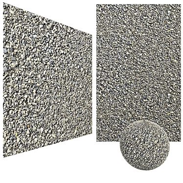 Gray Gravel Tileable 3K Textures 3D model image 1 