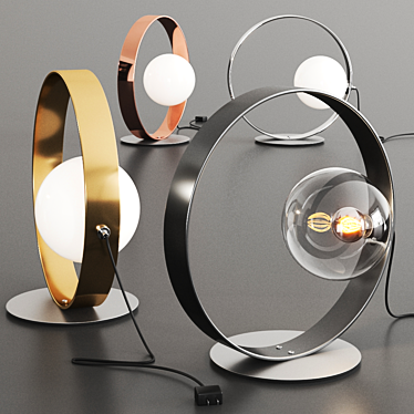 Modern Italian Table Lamp: Giuko 1 TAVOLO by Leucos 3D model image 1 