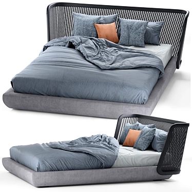 Metropolis Bed: Sleek and Stylish Sleep Solution 3D model image 1 