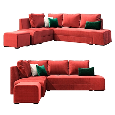 Veneto Gabriel Corner Sofa 3D model image 1 