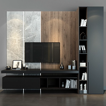 Modern Storage Solution: Furniture Cabinet 077 3D model image 1 