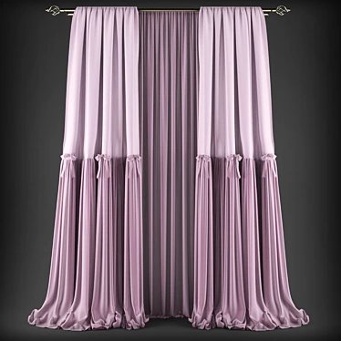 Multifunctional Polys-Verts Curtains 3D model image 1 