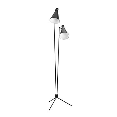 Minimalist Metal Floor Lamp 3D model image 1 