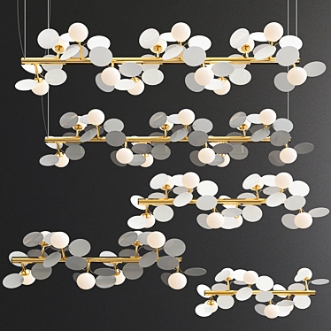 Elegant Matisse Chandelier 3D model image 1 