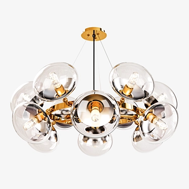 Grazi Glass Pendant Chandelier 3D model image 1 