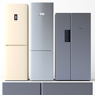 BOSCH Refrigerators: Versatile and Reliable 3D model image 1 