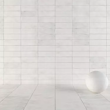 Suite Bianco Concrete Wall Tiles 3D model image 1 