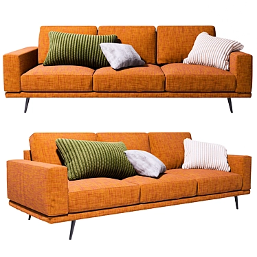 Retro-inspired BoConcept Carlton Sofa 3D model image 1 