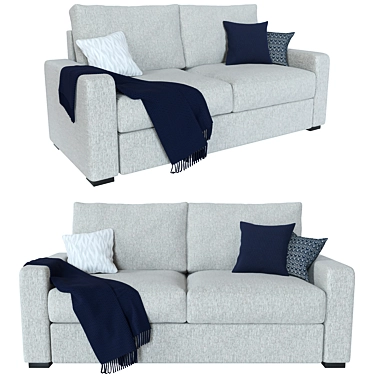 Kenay Home Lane Sofa: Stylish and Comfortable 3D model image 1 