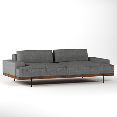 Riviera Dream Sofa - Luxury at Its Finest 3D model image 1 