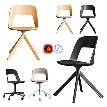 Modern LaPalma ARCO Chair 3D model image 1 