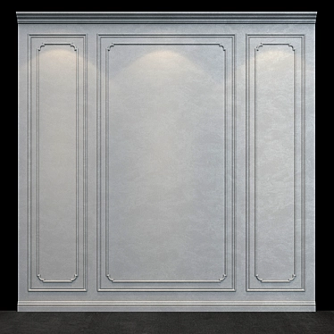 Modern 3D Wall Panel 3D model image 1 