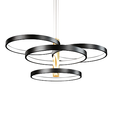 Hoopla Pendant: a Unique Lighting Statement 3D model image 1 