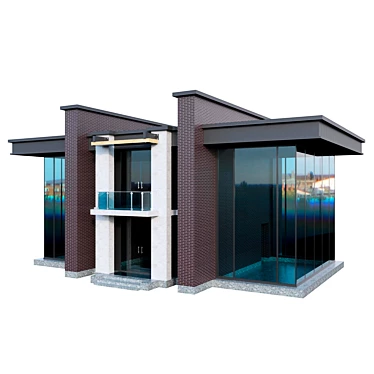 Modern House Model 3D model image 1 