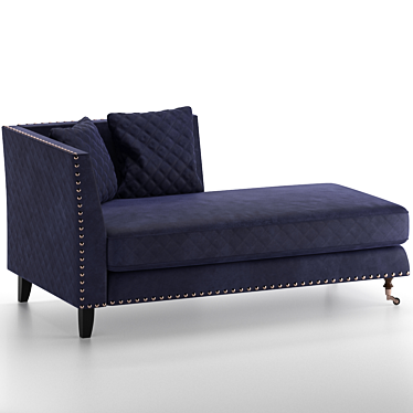 Garda Decor Sorrento Velvet Couch 3D model image 1 