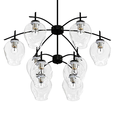 Stylish DAR Pendant Light 3D model image 1 