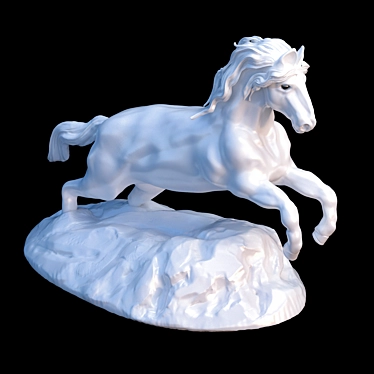 Stunning 3D Horse Statue 3D model image 1 