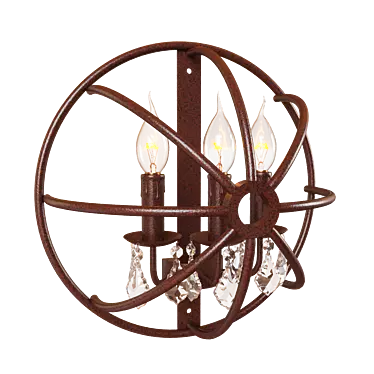 LOFT IT Loft1897W: Vintage Brown Pendant Light 3D model image 1 